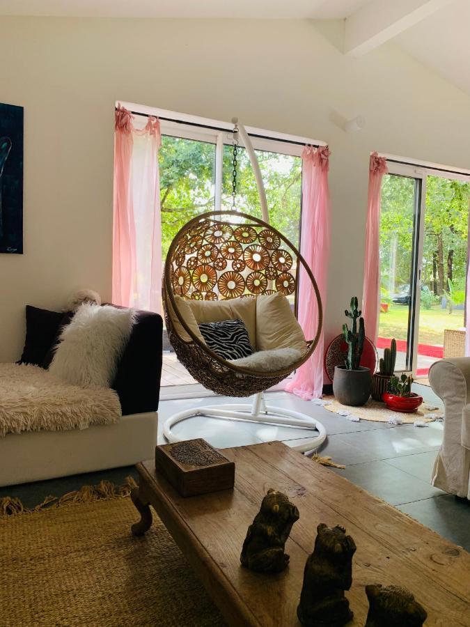 Hacienda De La Canopee Avec Piscine Chauffee Au Sel Hourtin Exteriér fotografie