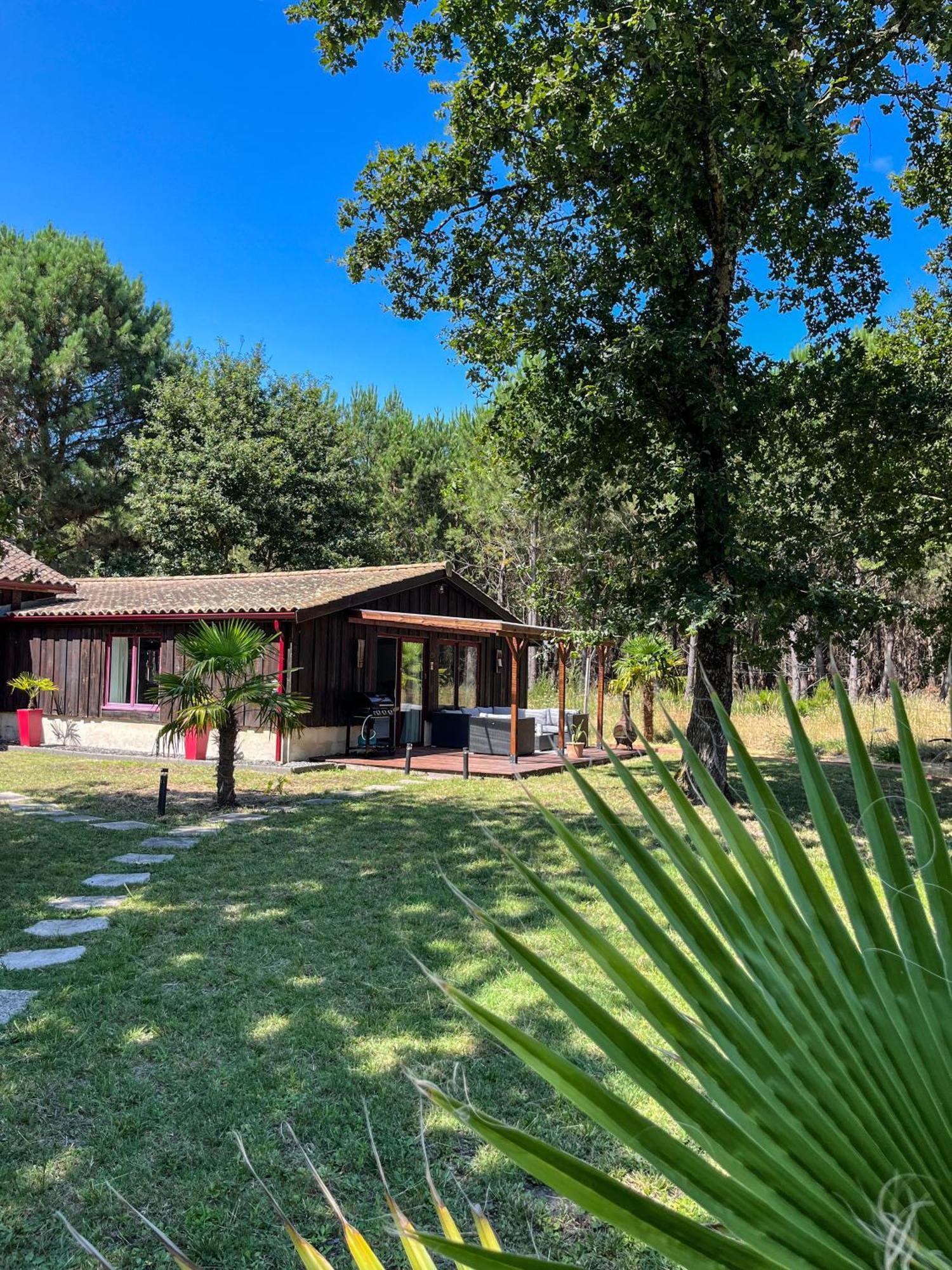 Hacienda De La Canopee Avec Piscine Chauffee Au Sel Hourtin Exteriér fotografie